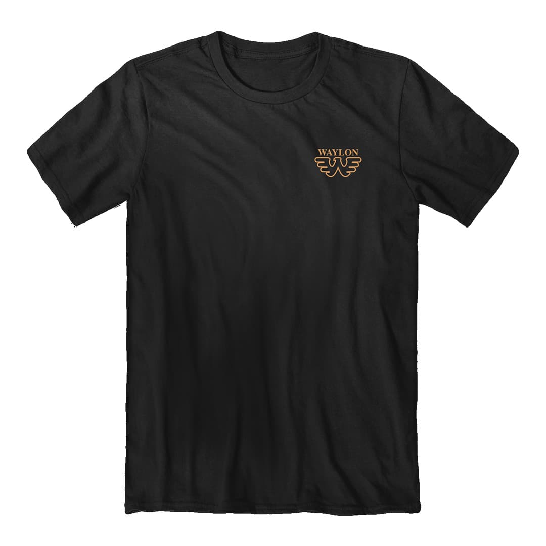 Waylon Jennings - Sepia Portrait T-Shirt