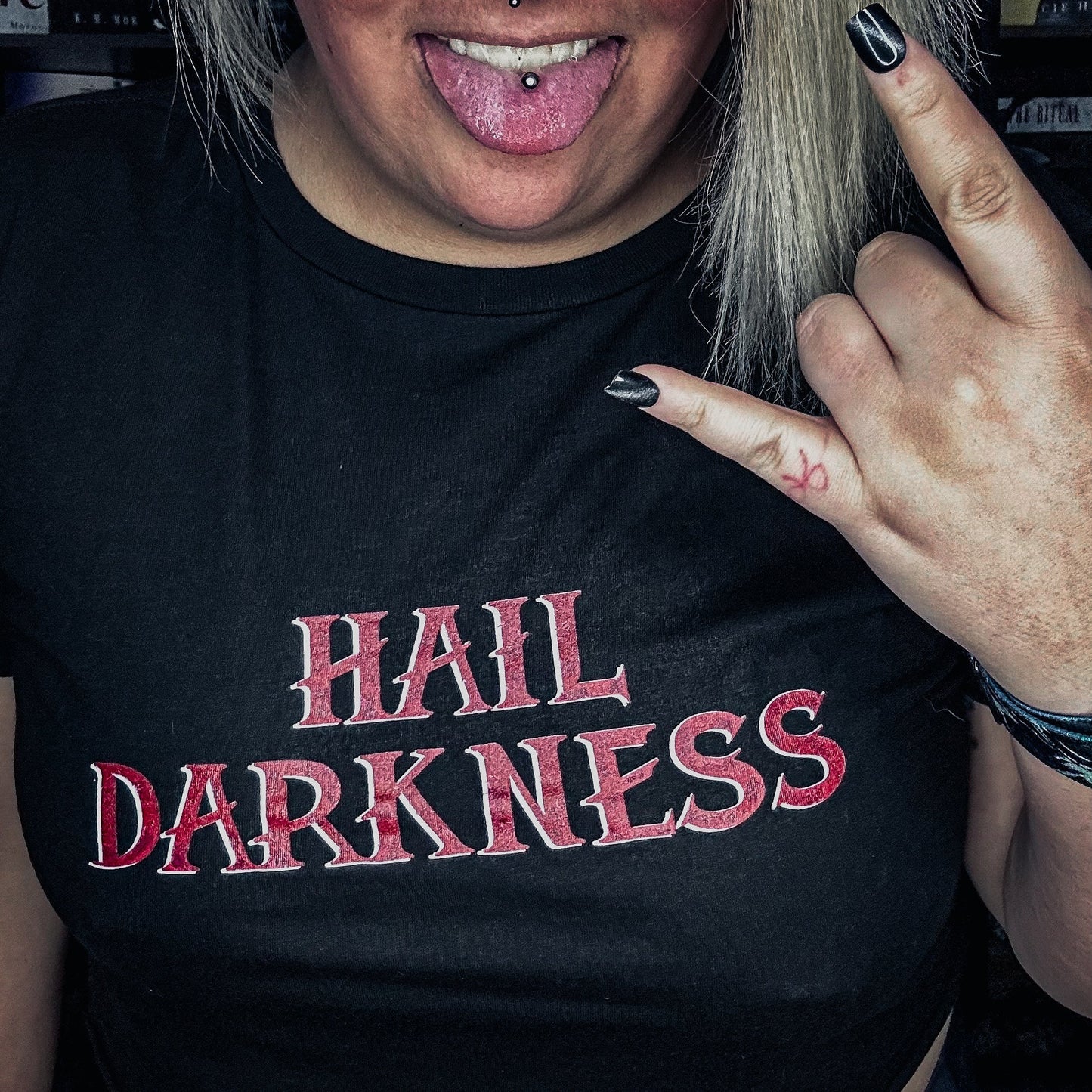 Hail Darkness Cropped T-Shirt