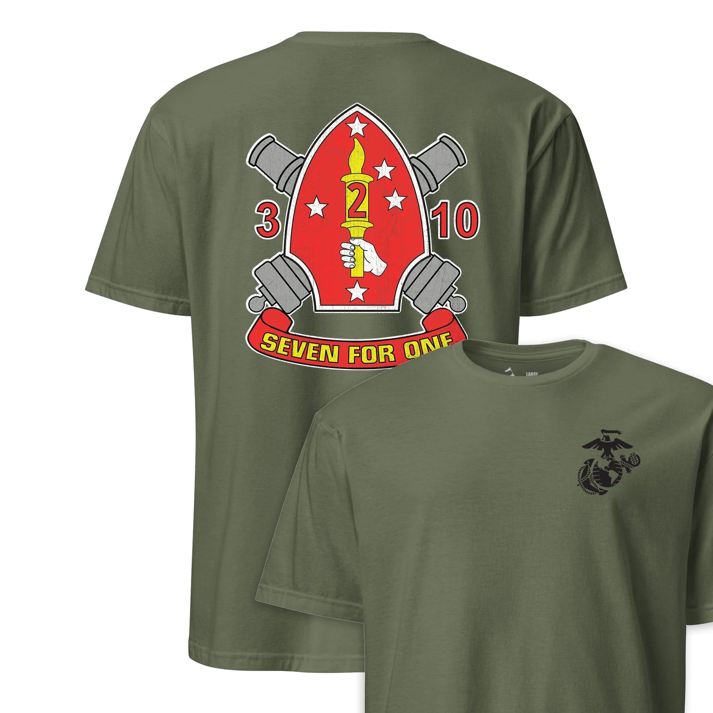 3rd Battalion 10th Marines Back Print T-Shirt