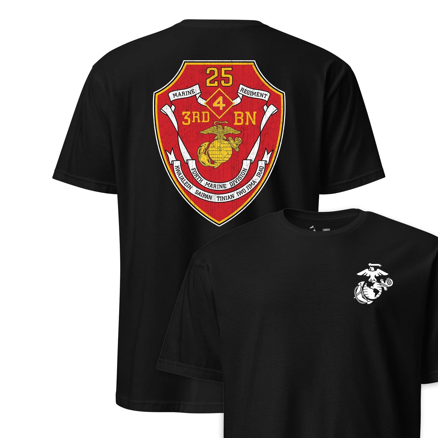 3rd Battalion 25th Marines Back Print T-Shirt