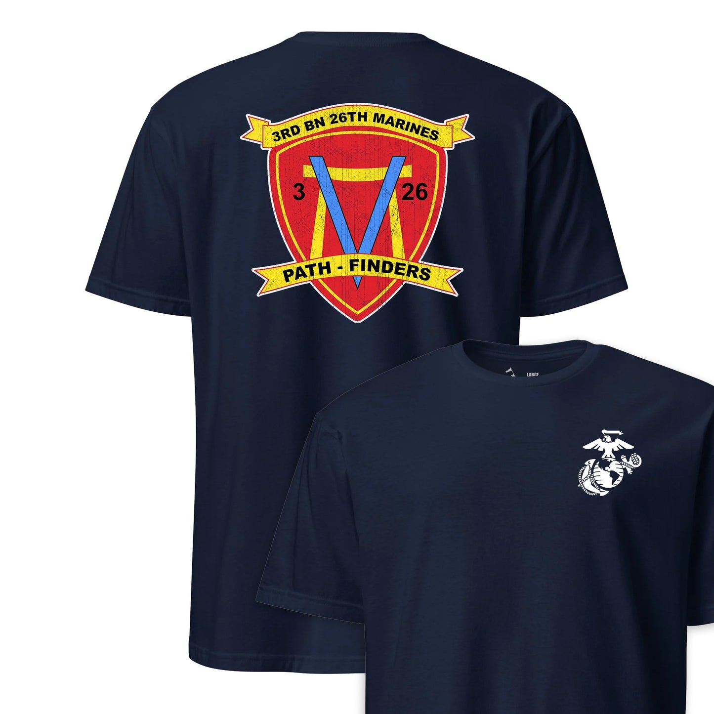 3rd Battalion 26th Marines Back Print T-Shirt