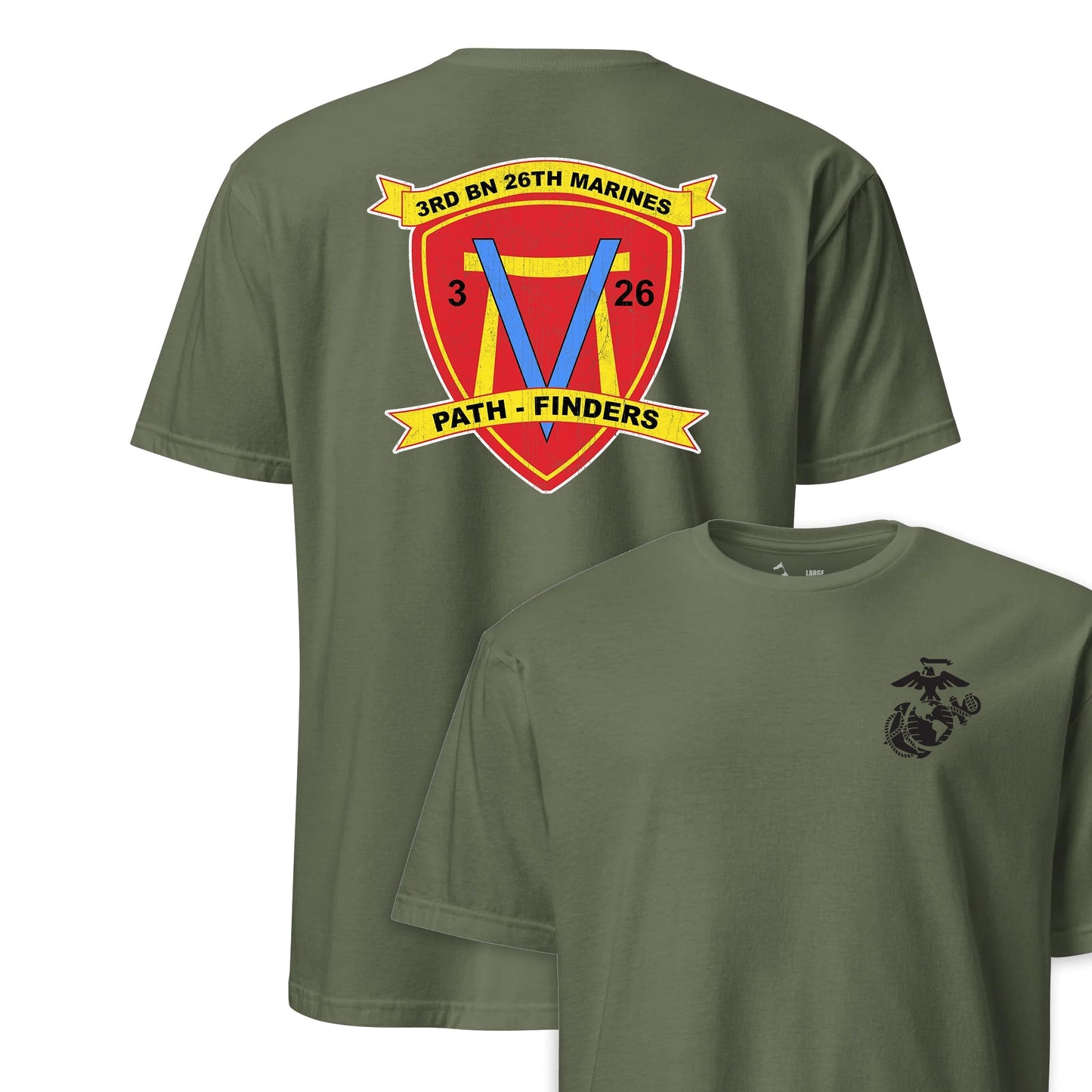 3rd Battalion 26th Marines Back Print T-Shirt