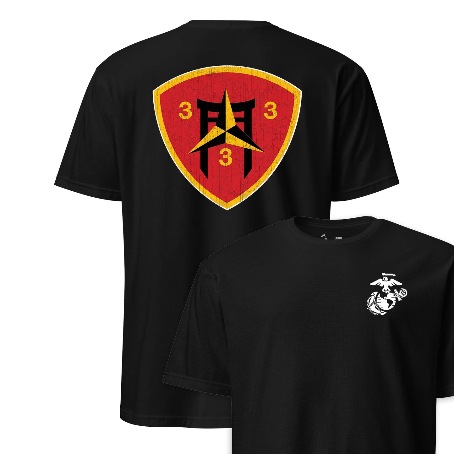 3rd Battalion 3rd Marines Back Print T-Shirt