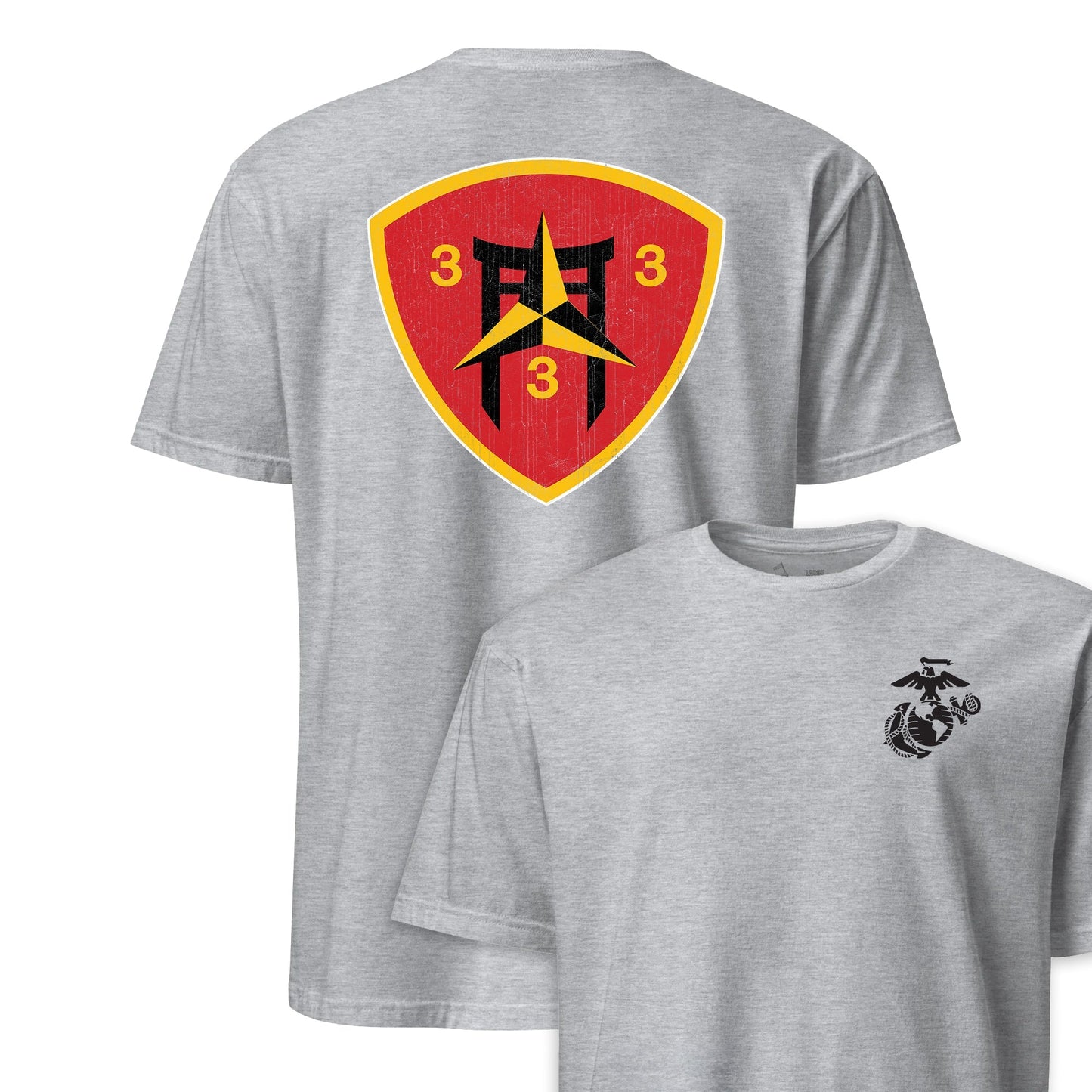 3rd Battalion 3rd Marines Back Print T-Shirt