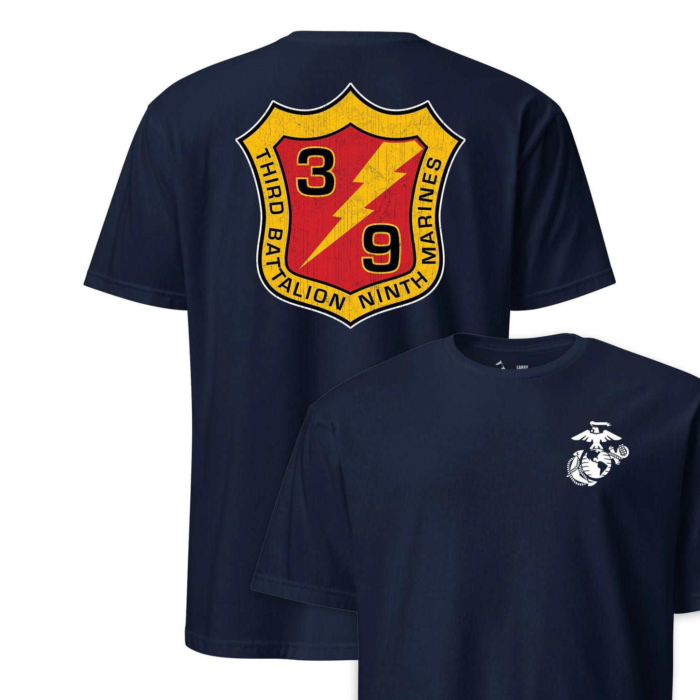3rd Battalion 9th Marines Back Print T-Shirt