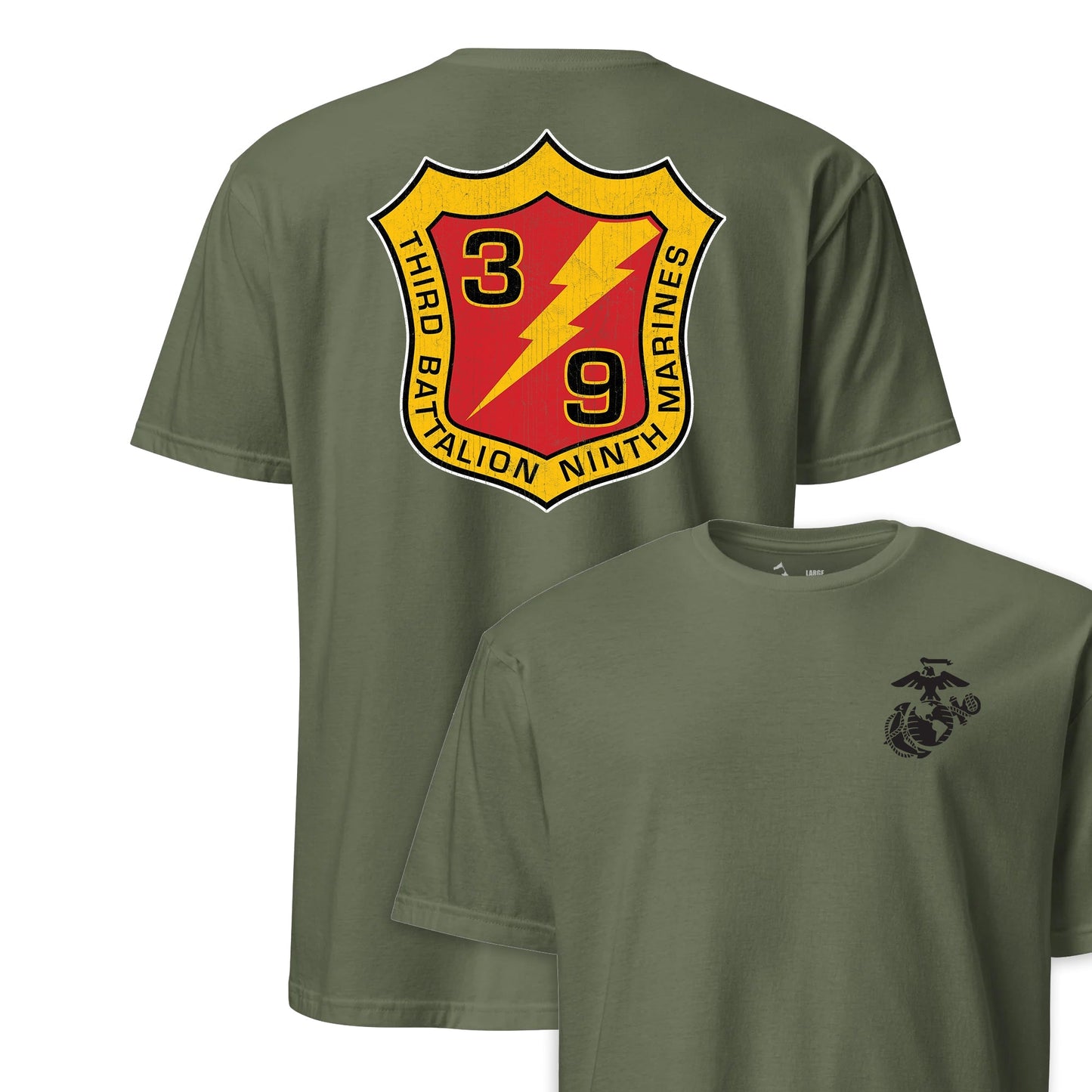 3rd Battalion 9th Marines Back Print T-Shirt