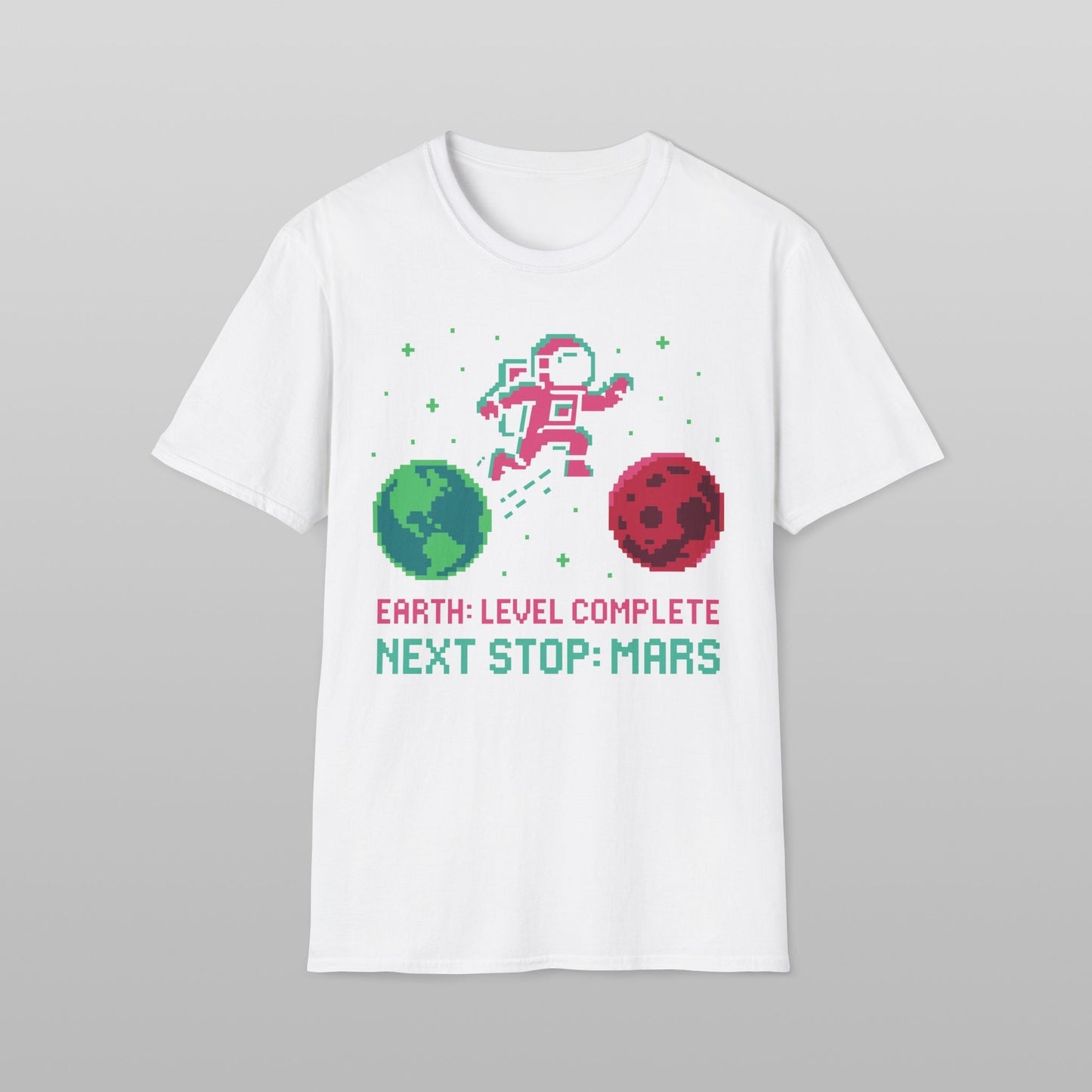 Retro Gamer Astronaut Soft Style T-Shirt