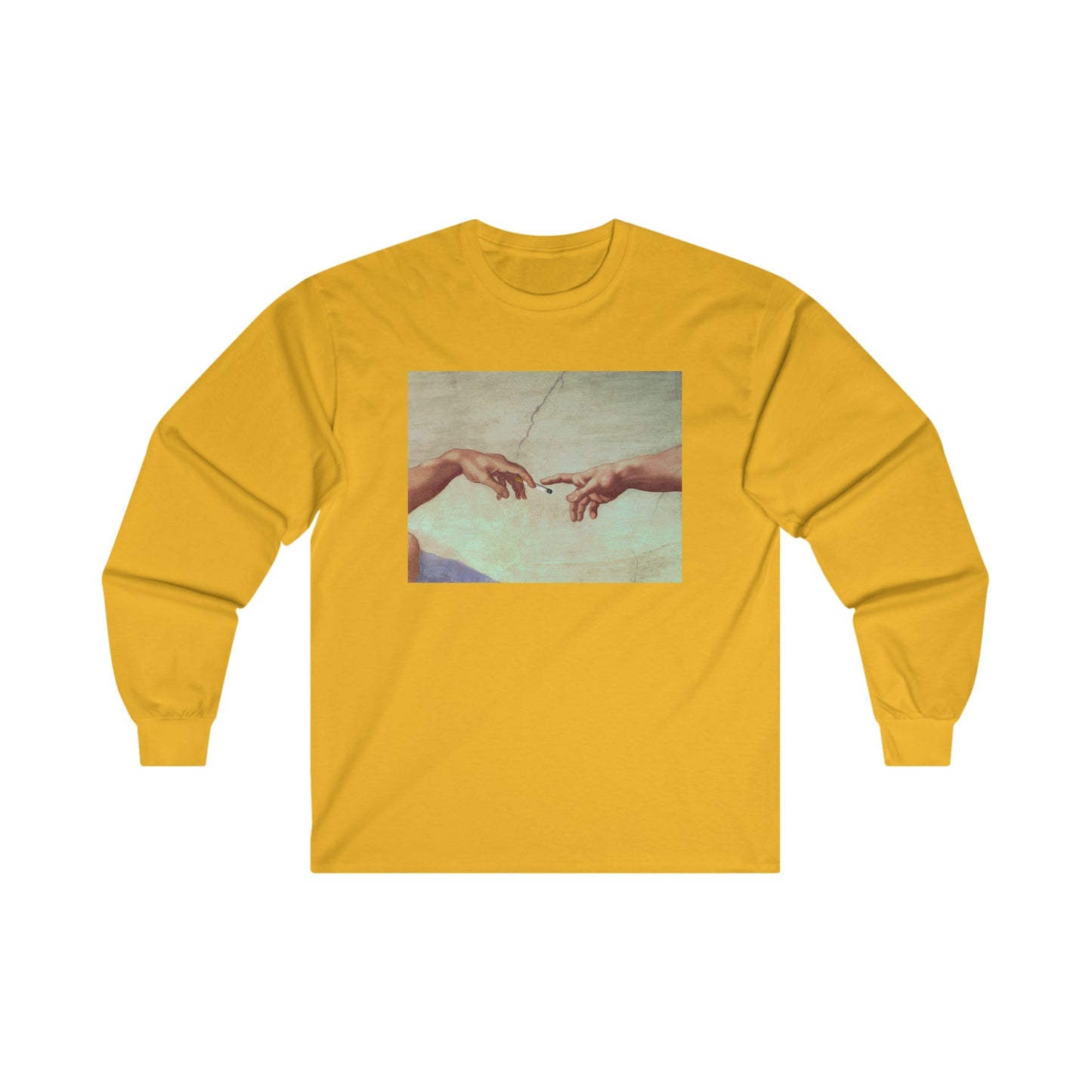 Gods Hand Passing Cigarette - Ultra Cotton Long Sleeve Tee