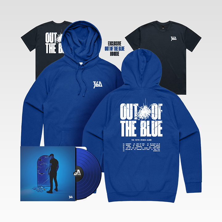 360 / Out Of The Blue - Blue Vinyl + Tee + Limited Edition Blue Hoodie Bundle