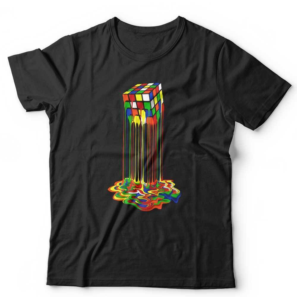 Melted Rubik Cube Tshirt Unisex Style001