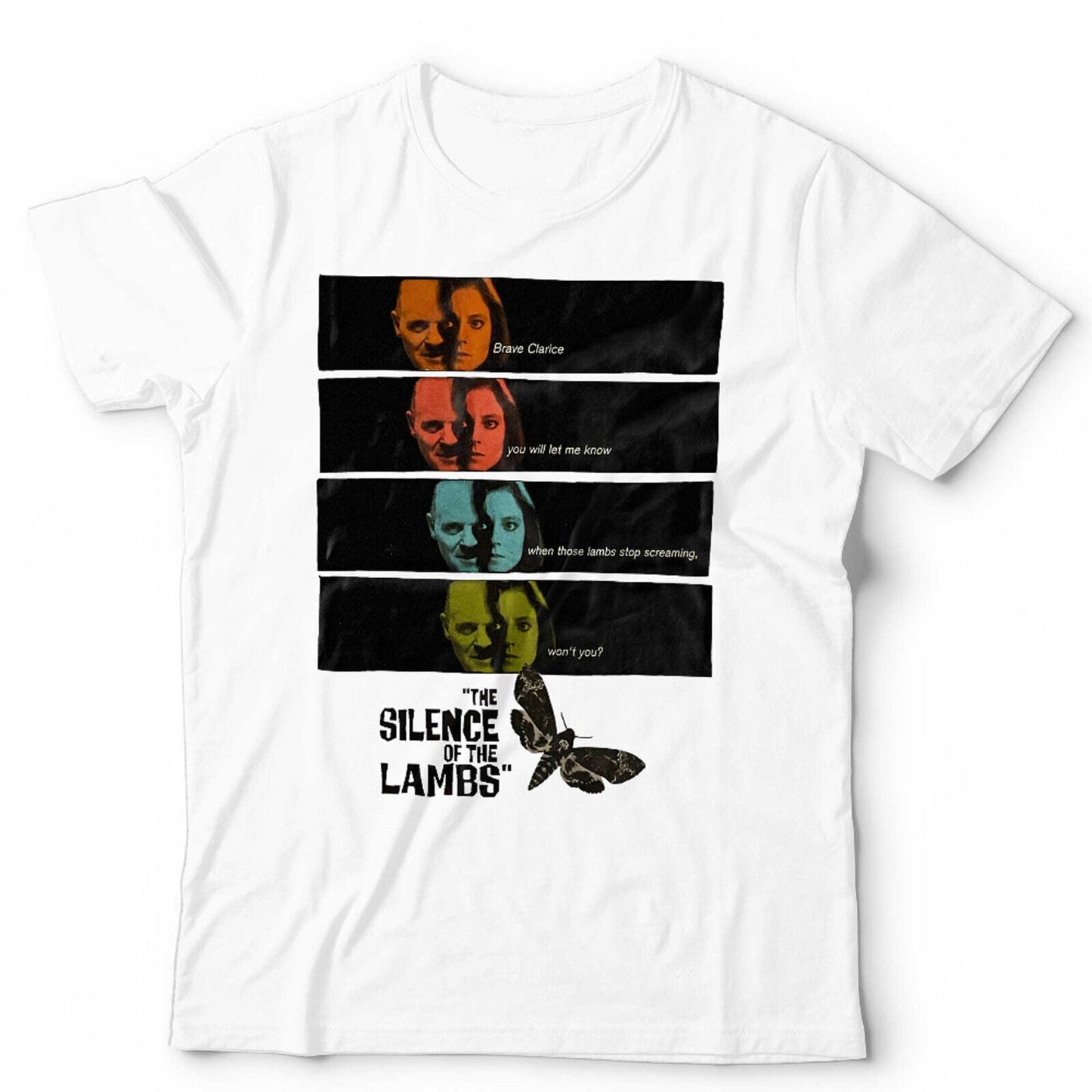 Silence Of The Lambs Retro Poster Tshirt Unisex