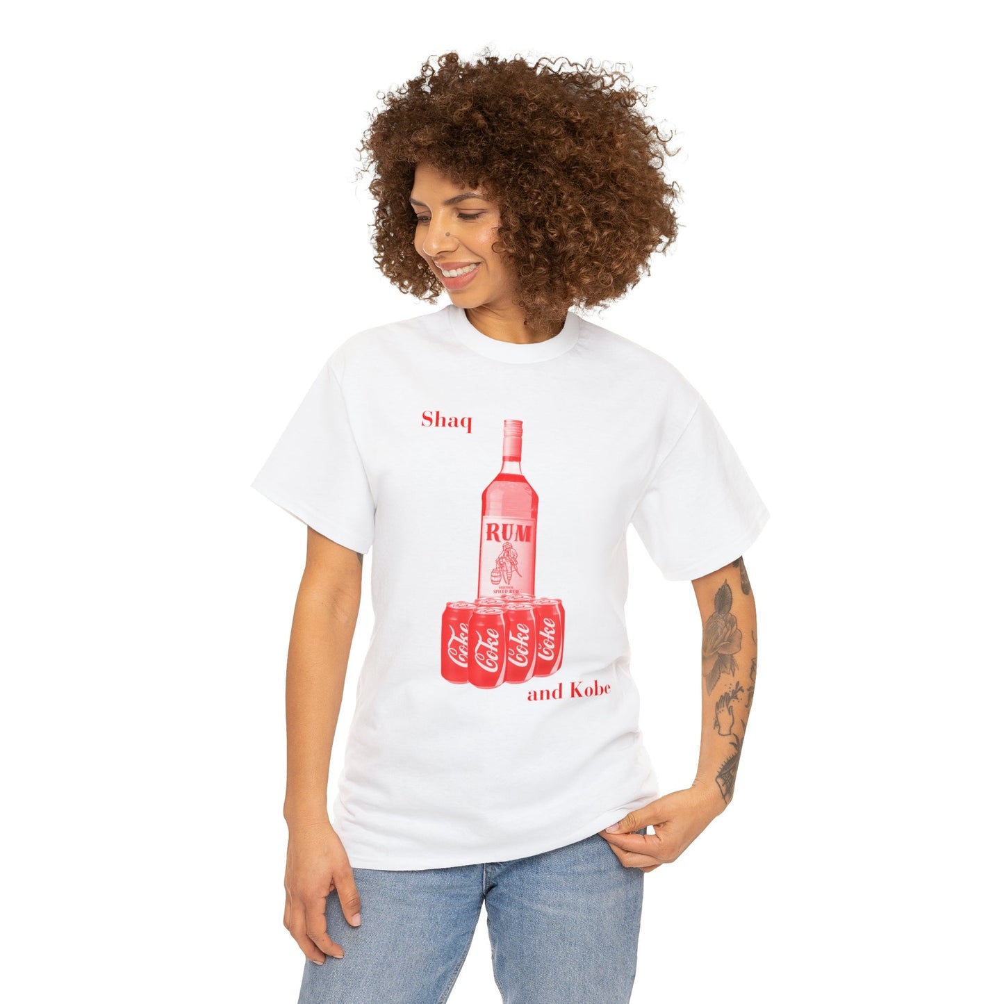 Shaq and Kobe Rum and Coke - Unisex Heavy Cotton Tee