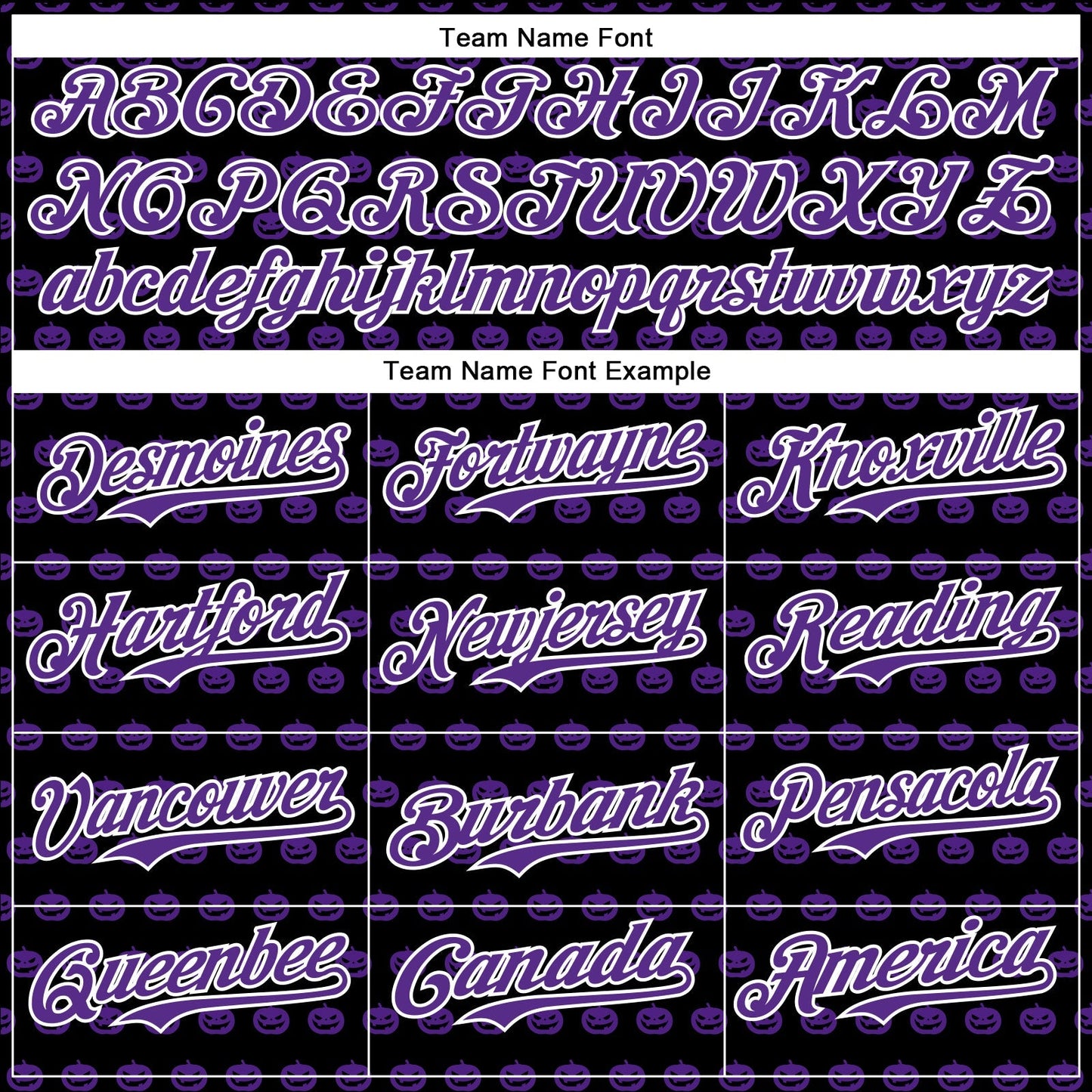 Custom Black Purple-White 3D Halloween Pumpkin Party Costume Ideas Authentic Baseball Jersey