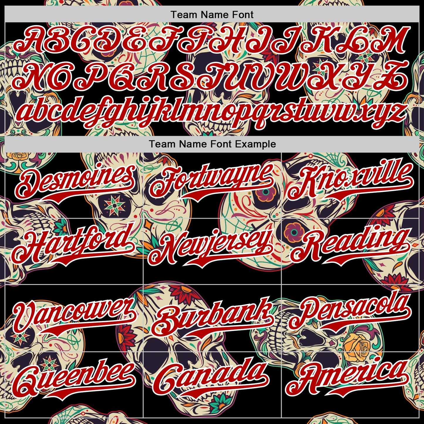 Custom Black Red-White 3D Mexican Skull Authentic Baseball Jersey