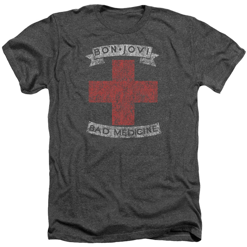 Bad Medicine Adult Heather 40% Poly T-shirt