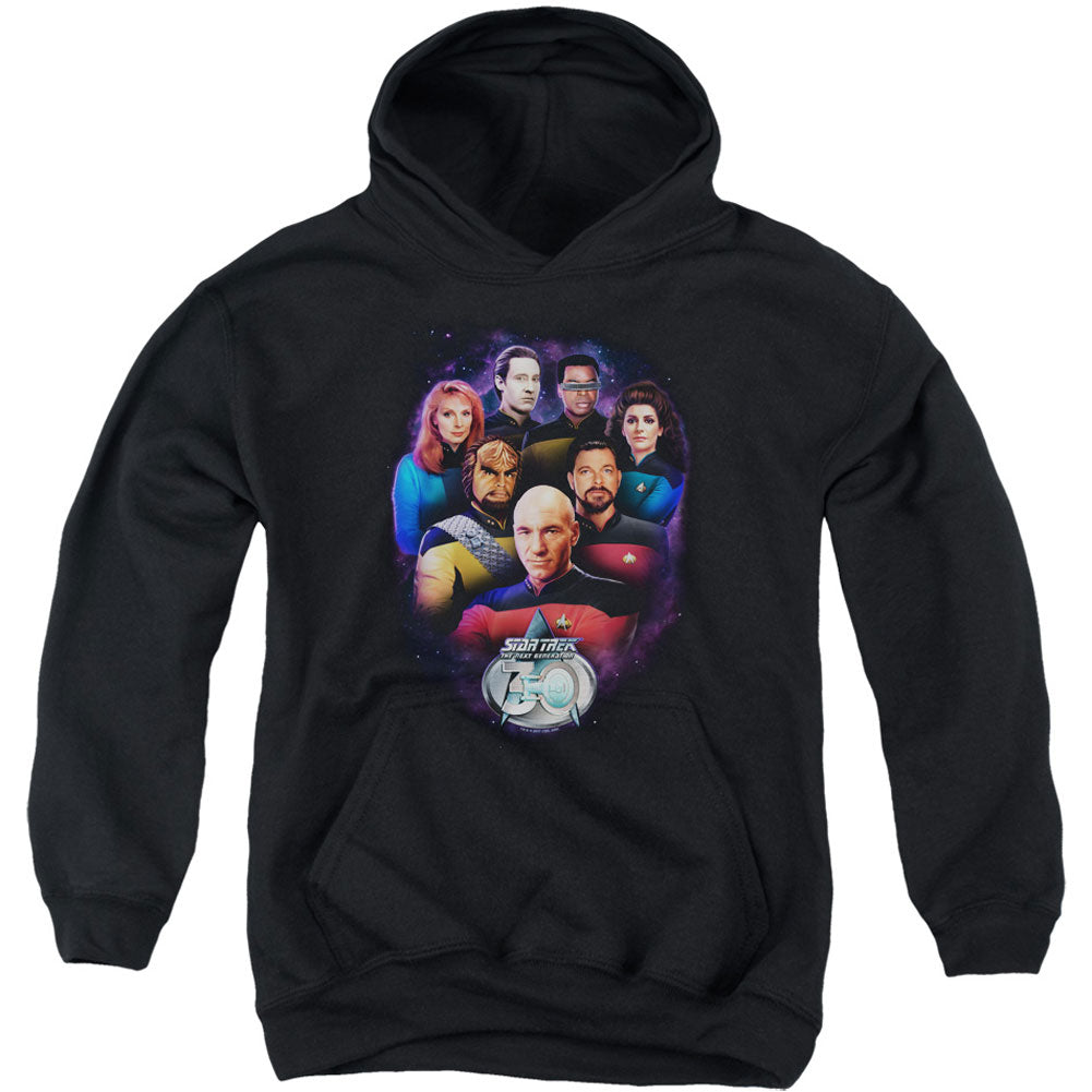 Crew 30 Youth 50% Poly Hooded Sweatshirt