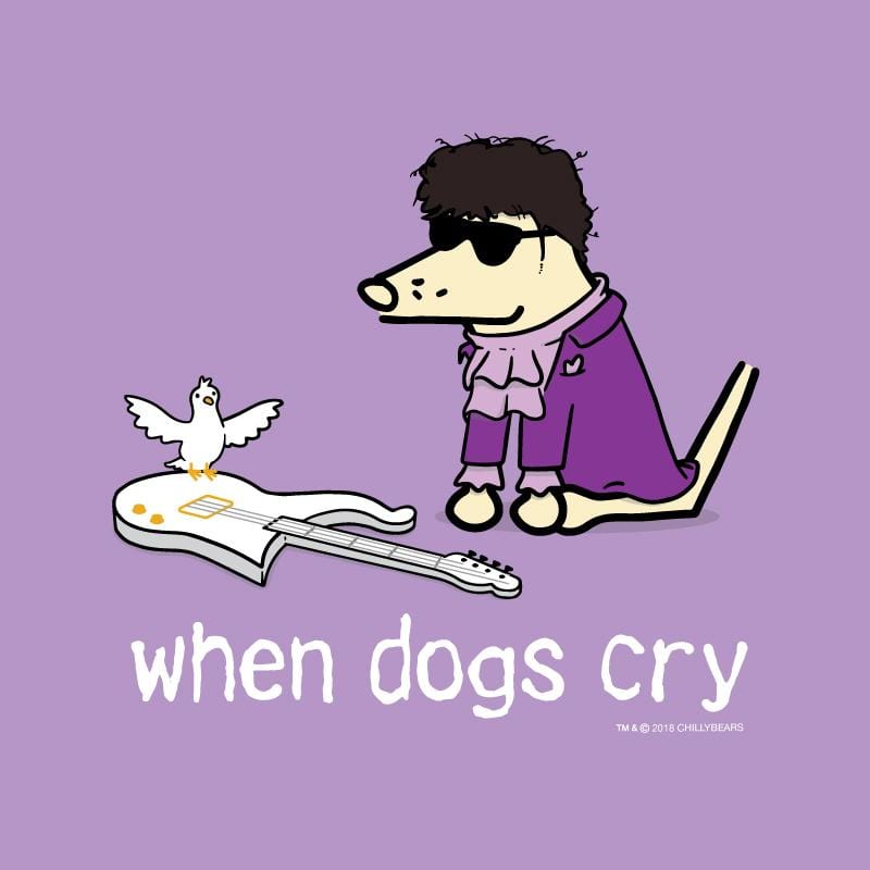 When Dogs Cry - Ladies T-Shirt V-Neck