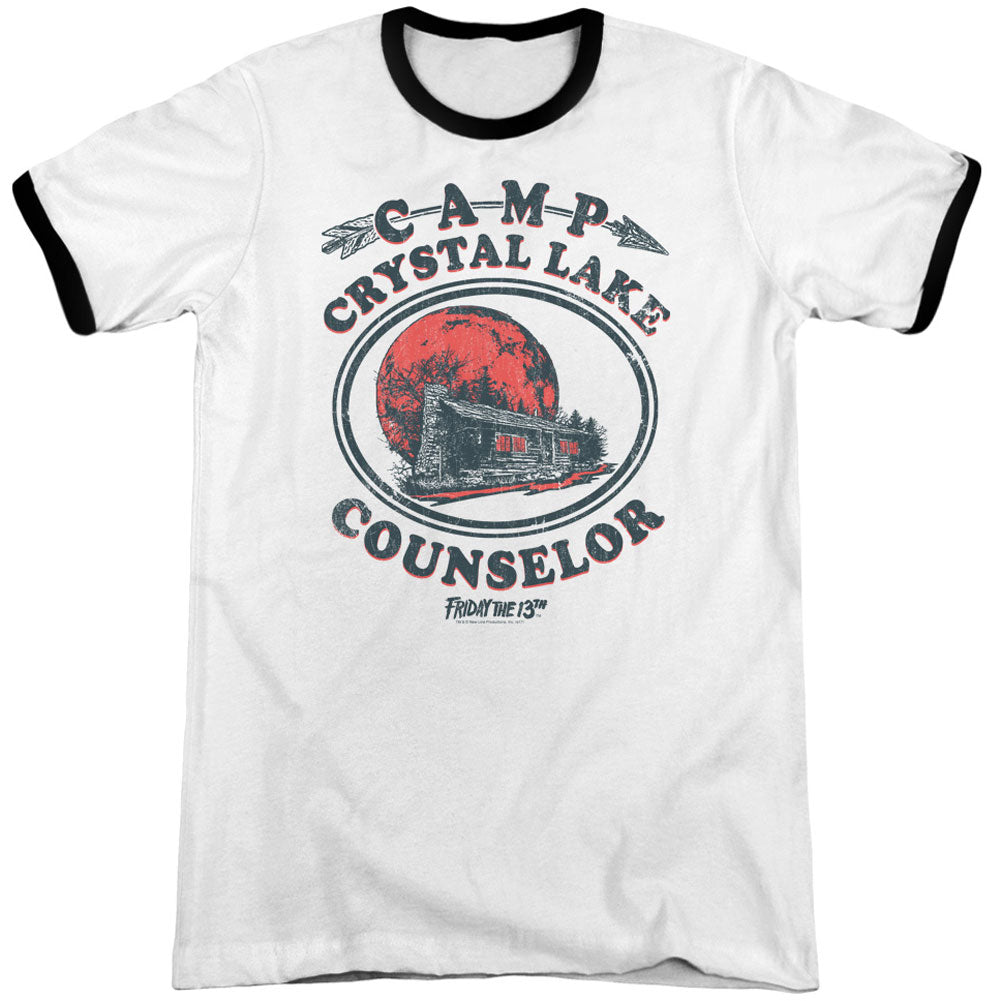 Camp Counselor Adult Ringer T-shirt