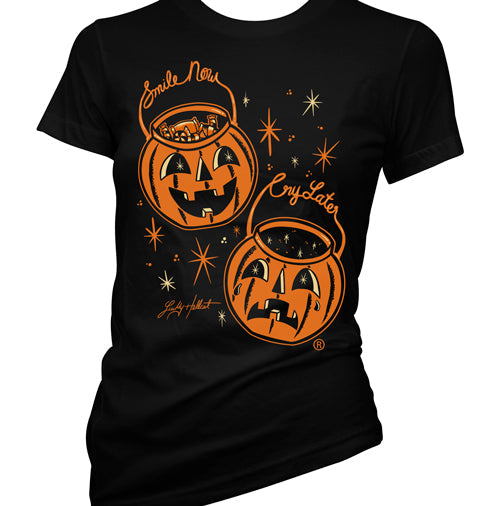 Lucky Hellcat Smile Now Cry Later Women's T-Shirt