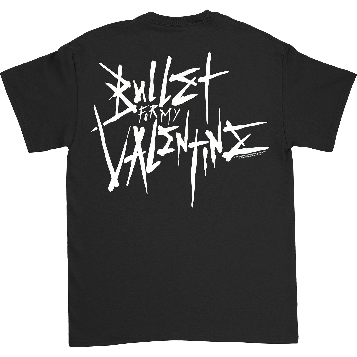 Album Cropped & Large Logo (Back Print) Slim Fit T-shirt