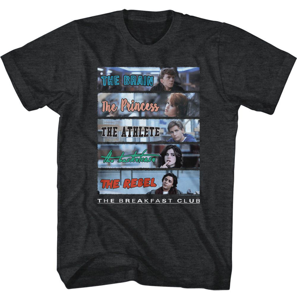 Breakfast Club Character Rectangles T-shirt