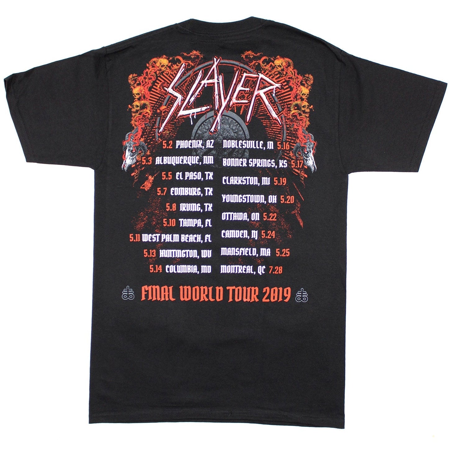 Baphomet Final World Tour Dates 2019 T-shirt