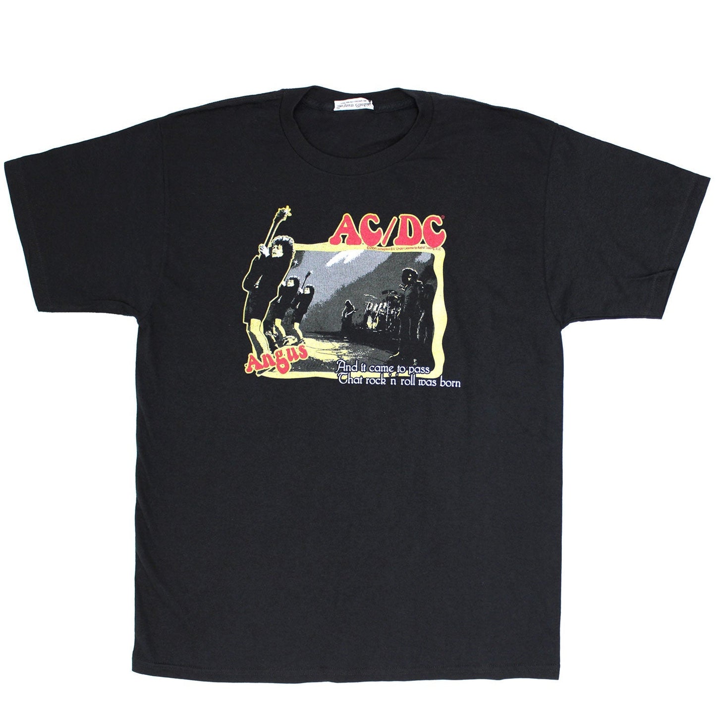 And it came to pass That rock 'n' roll was born Angus T-shirt