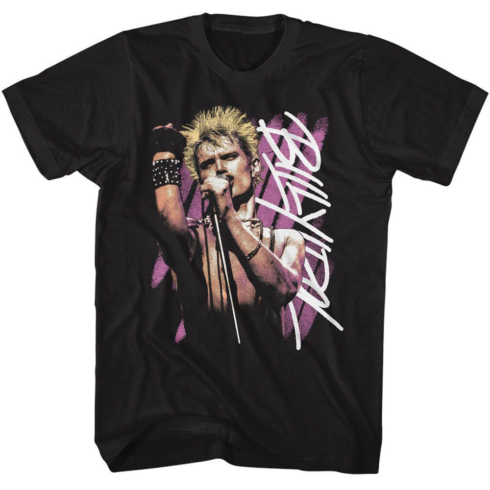 Billy Idol Background Stripes T-shirt