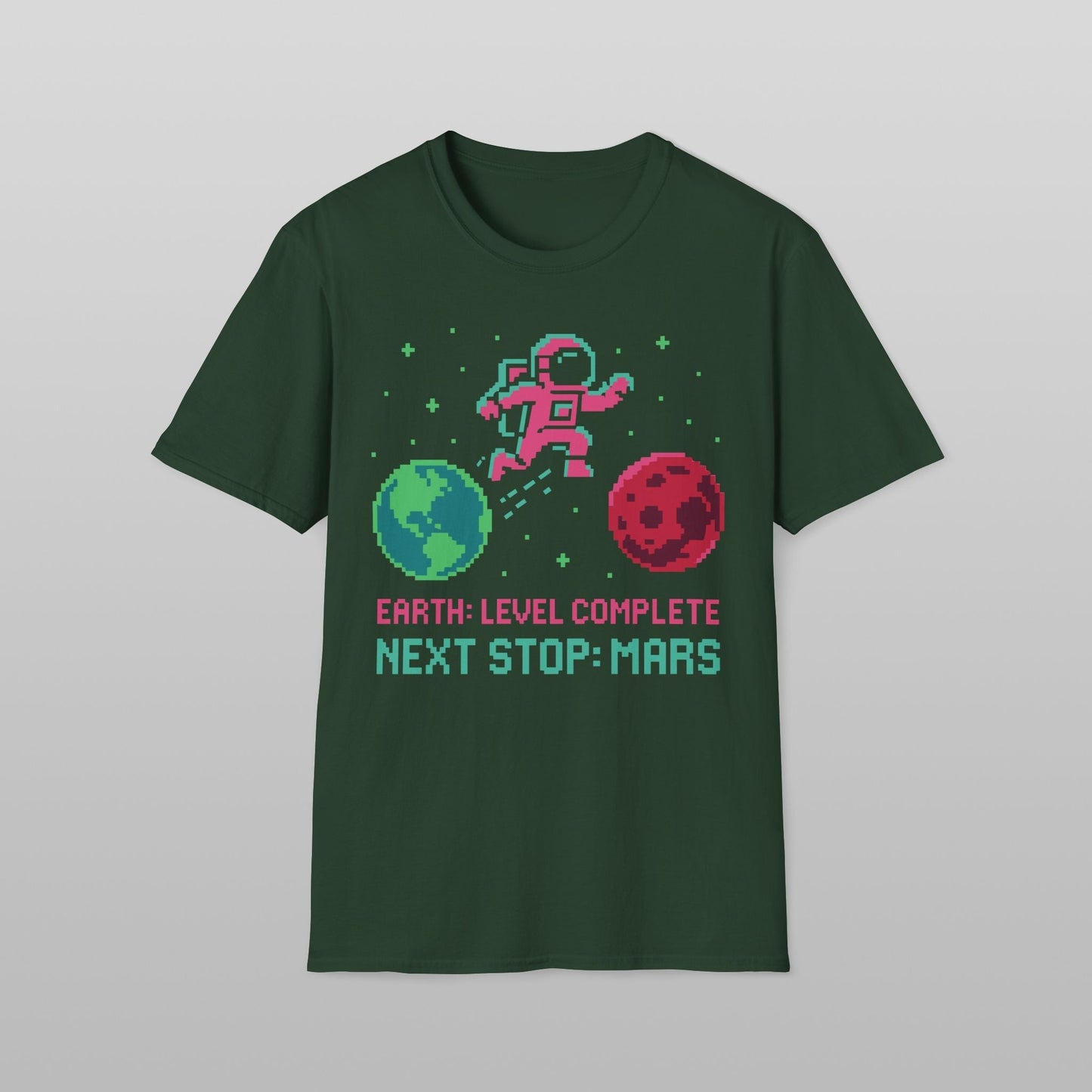 Retro Gamer Astronaut Soft Style T-Shirt