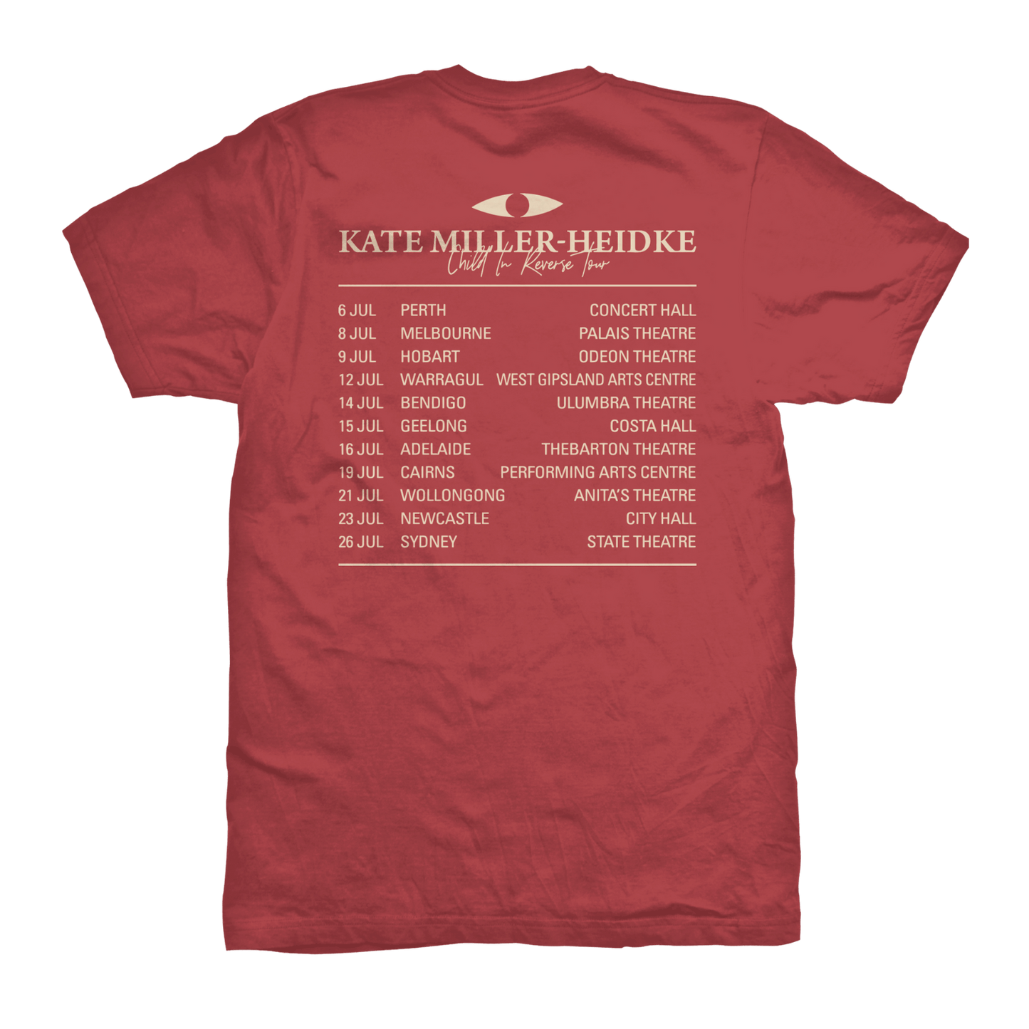 Kate Miller-Heidke  / Child In Reverse Tour Tee (Unisex)