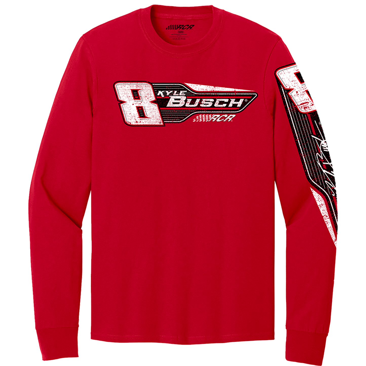 KYLE BUSCH #8 RED 3-SPOT LONGSLEEVE TEE