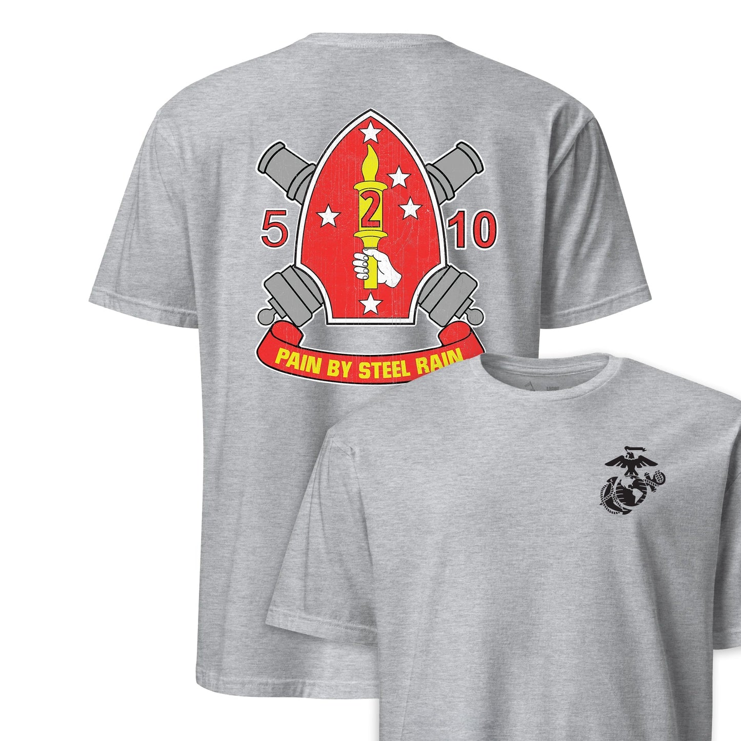 5th Battalion 10th Marines Back Print T-Shirt