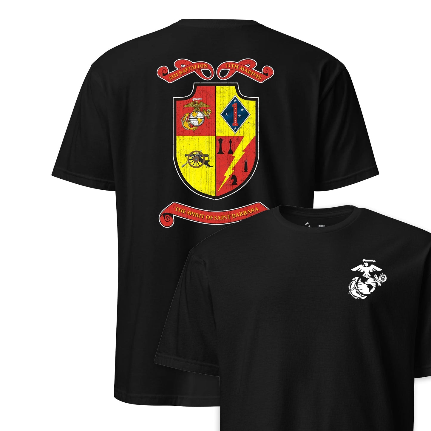 5th Battalion 11th Marines Back Print T-Shirt