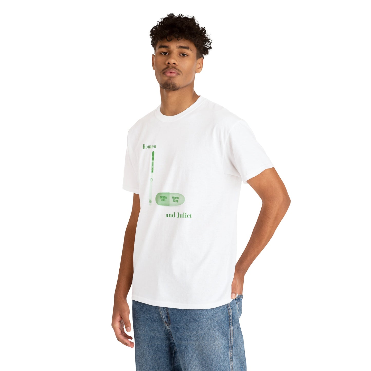 Romeo and Juliet Dab Pen and Prozac - Unisex Heavy Cotton Tee