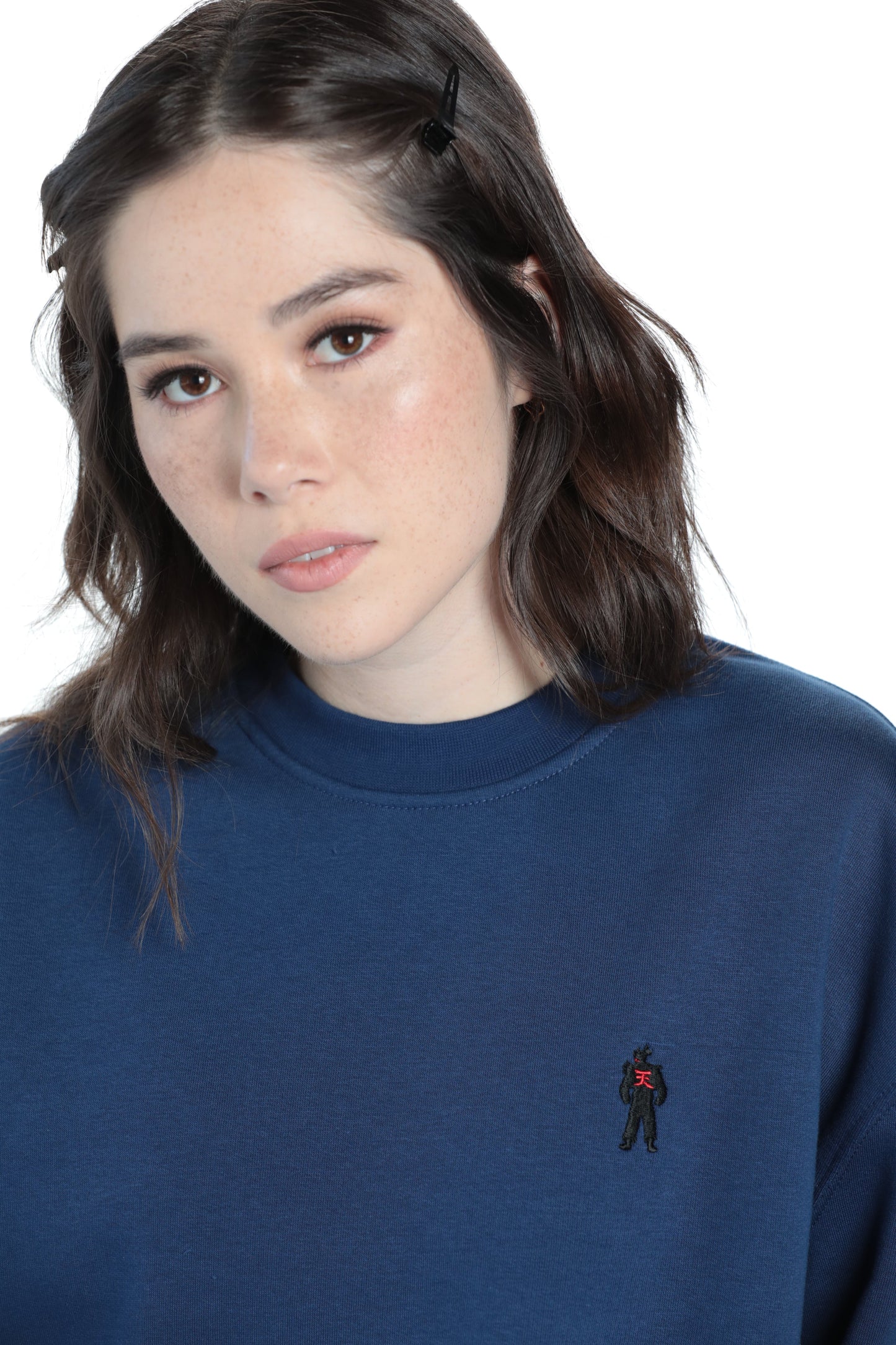STREET FIGHTER - 'Akuma Heaven' Premium Crew Neck Sweatshirt - Navy
