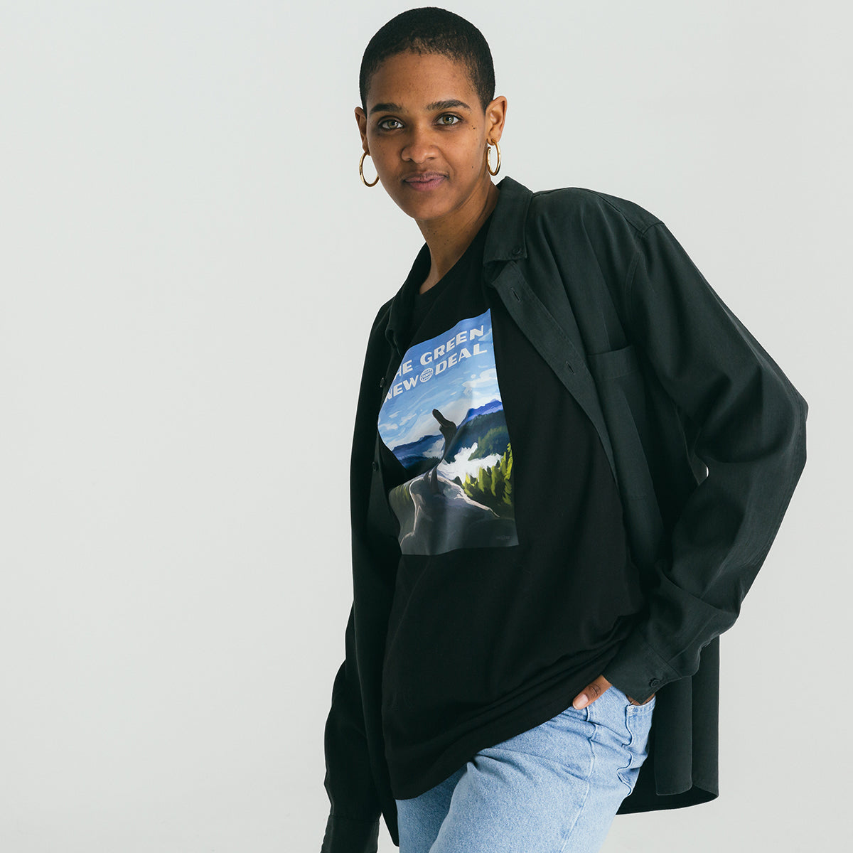 Green New Deal Illustration Tee
