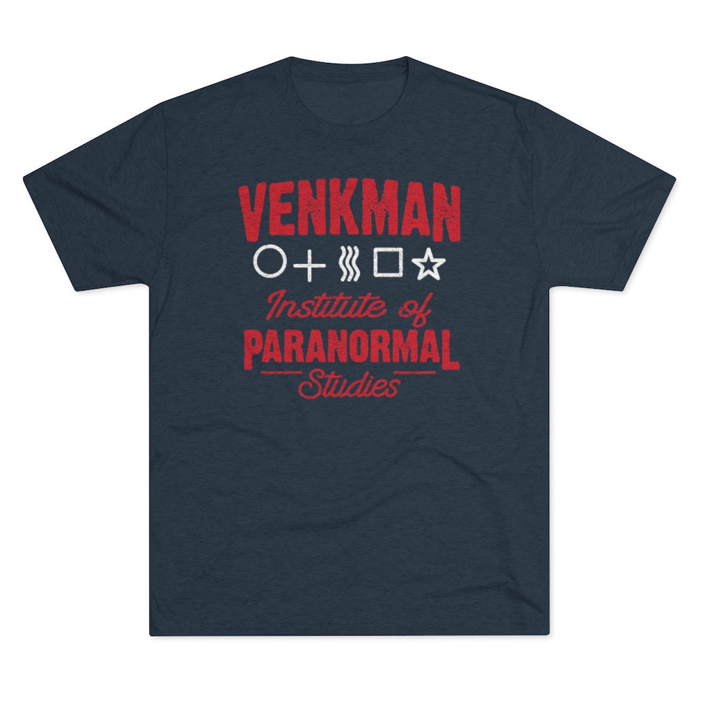 Venkman Institute of Paranormal Studies Men's/Unisex Tri-Blend Ultra Soft Tee