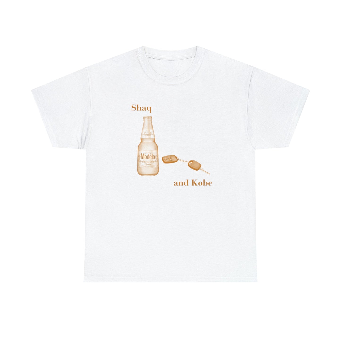 Modelo and Car Keys Shaq and Kobe - Unisex Heavy Cotton Tee