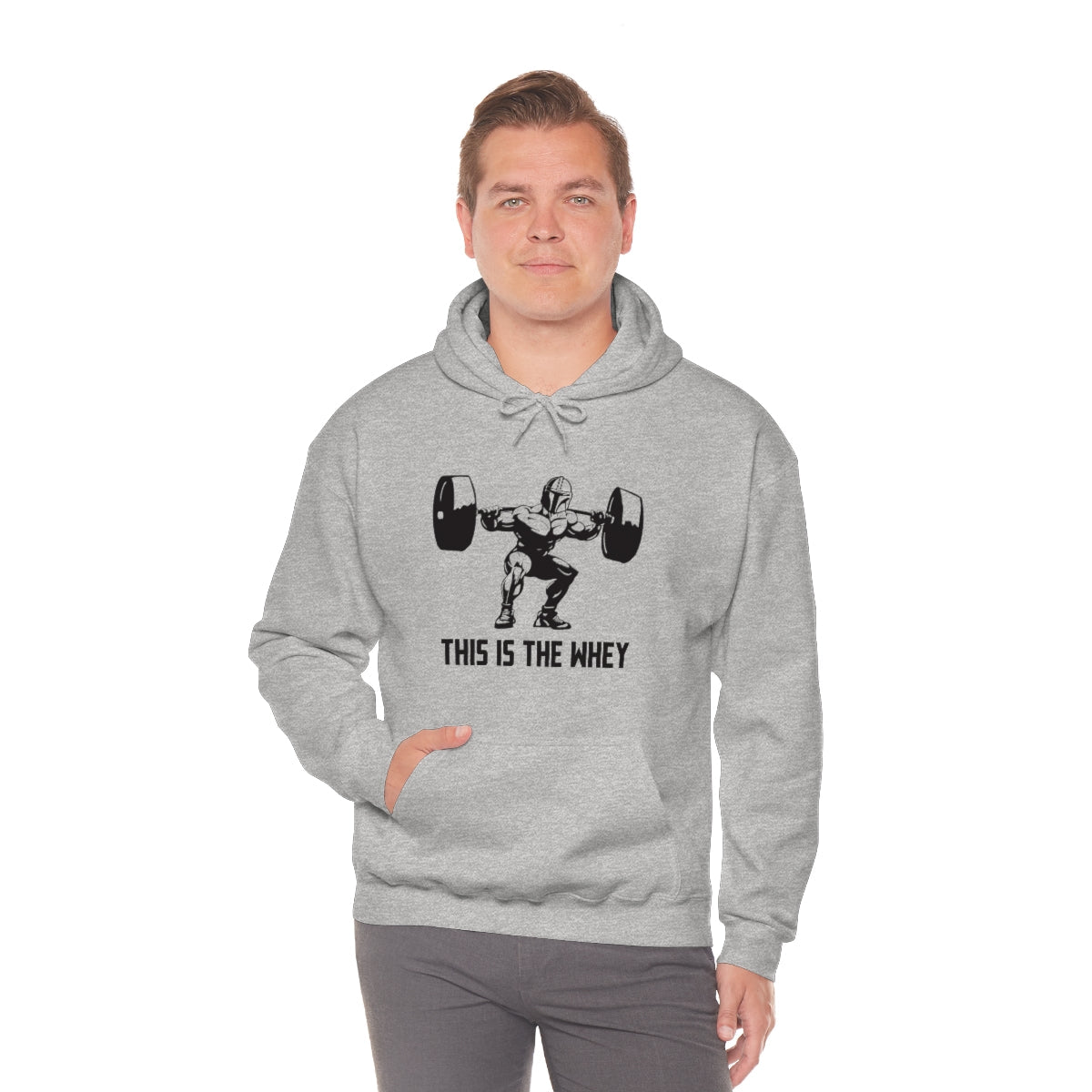 This is the Whey - Unisex Heavy BlendÃ¢â€žÂ¢ Hooded Sweatshirt