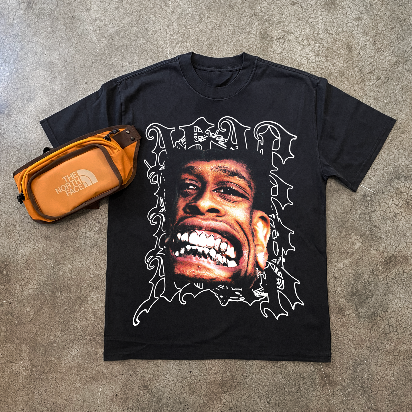 'ASAP GANG' HEAVYWEIGHT BLACK T-SHIRT