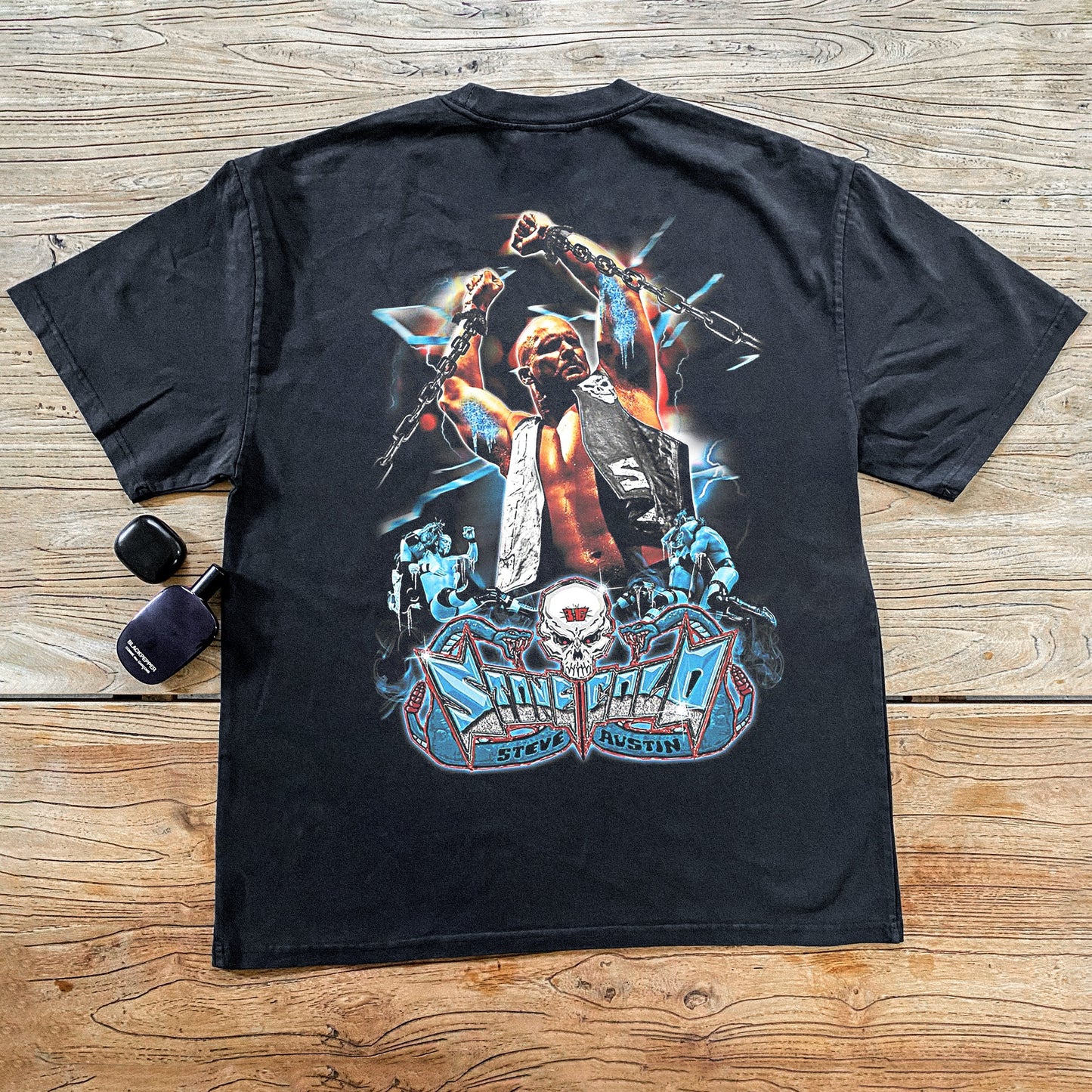 `STONE COLDÃ¢â‚¬â„¢ HEAVYWEIGHT BLACK T-SHIRT
