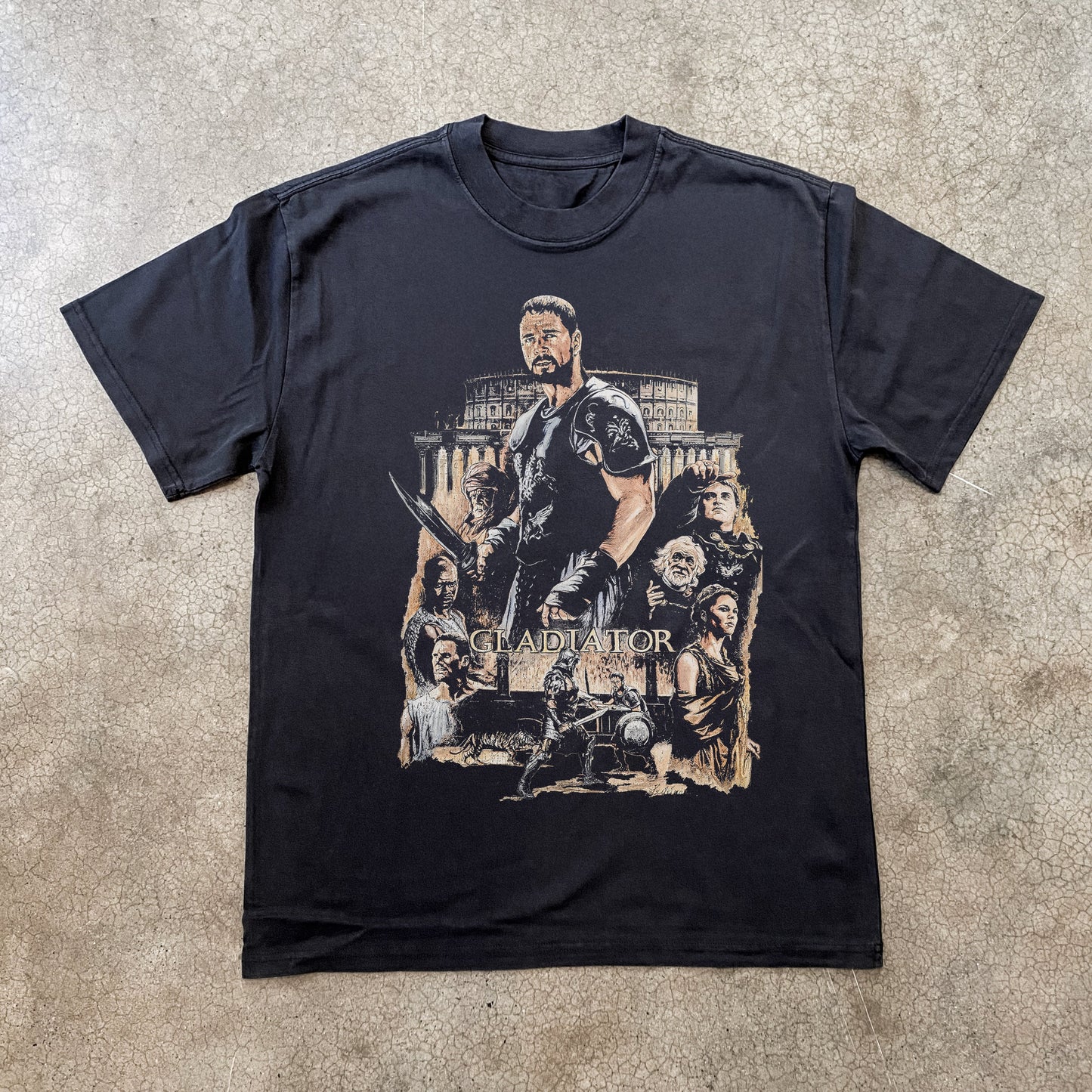 GLADIATOR MAXIMUS BLACK HEAVYWEIGHT T-SHIRT