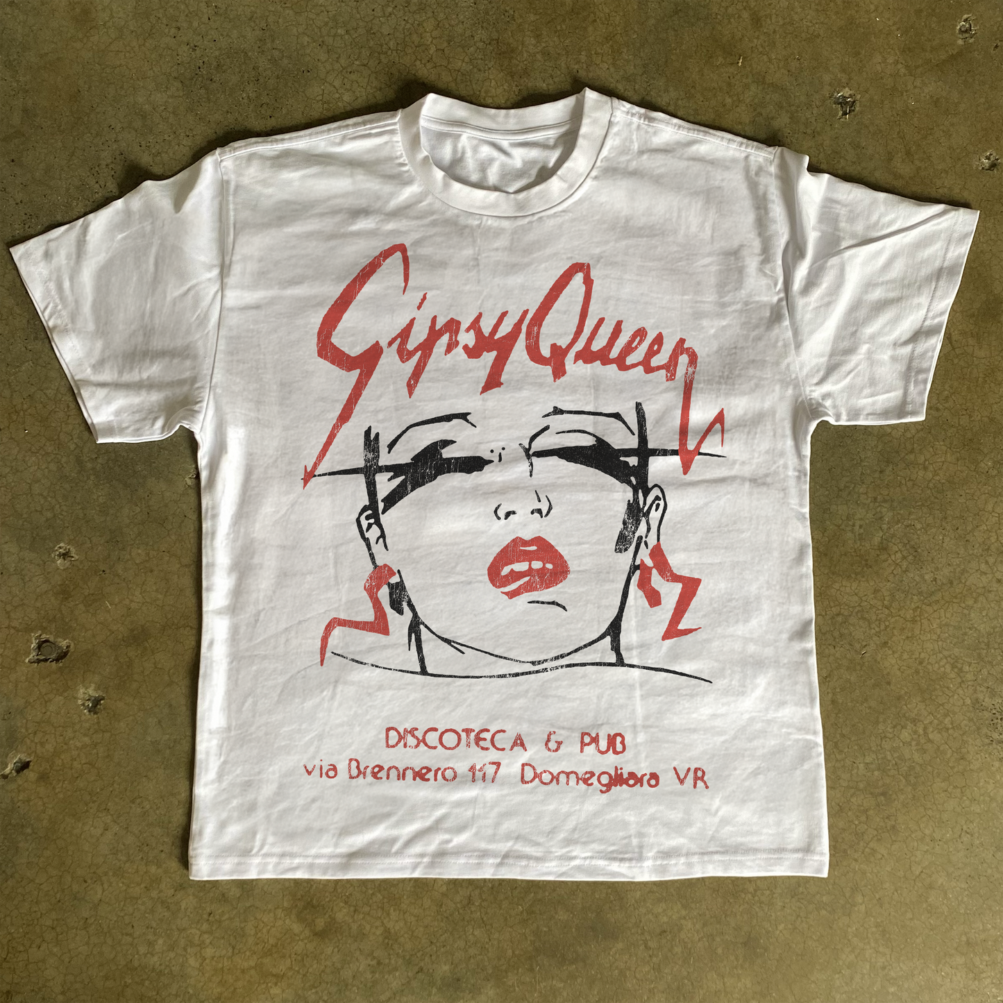 GIPSY QUEEN HEAVYWEIGHT WHITE T-SHIRT