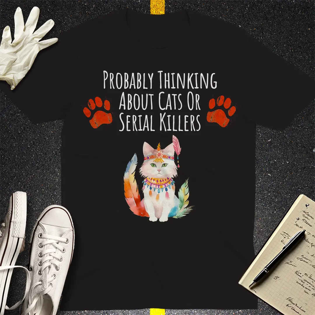 Feline & True Crime T-shirt
