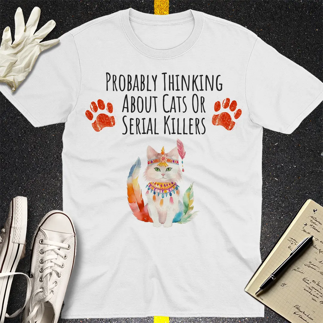 Feline & True Crime T-shirt