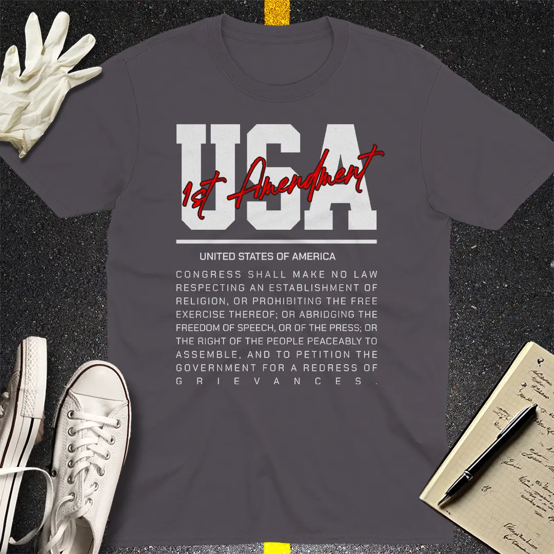 First Amendment USA T-shirt