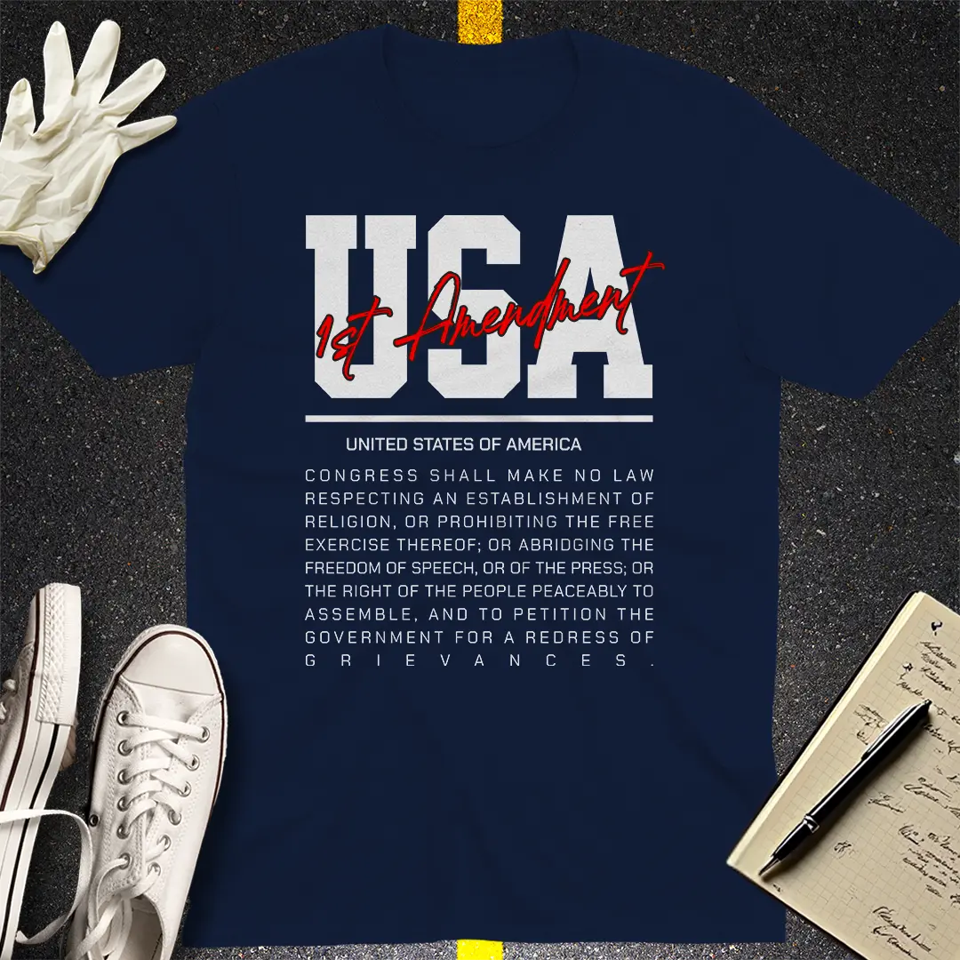 First Amendment USA T-shirt