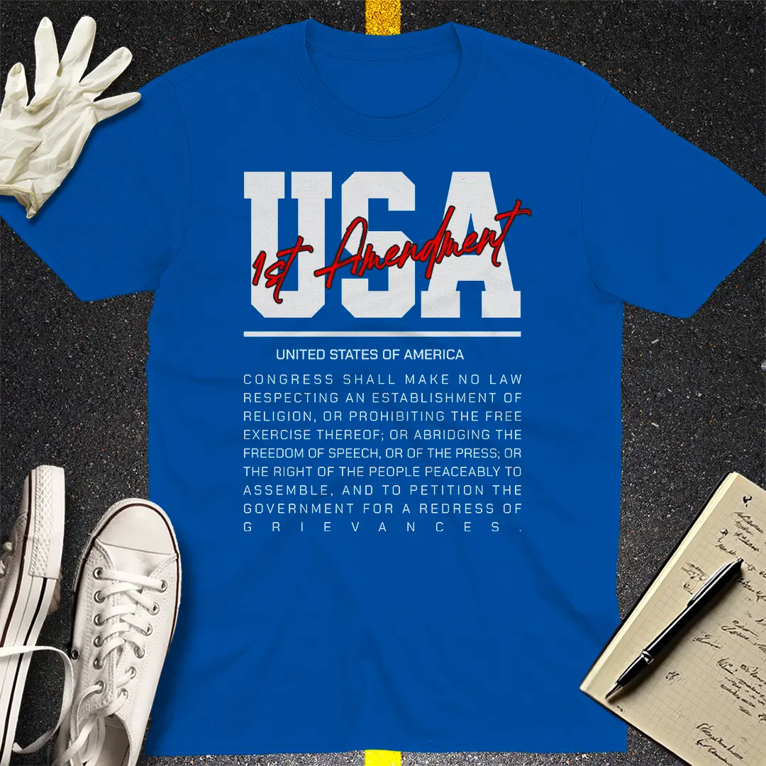 First Amendment USA T-shirt