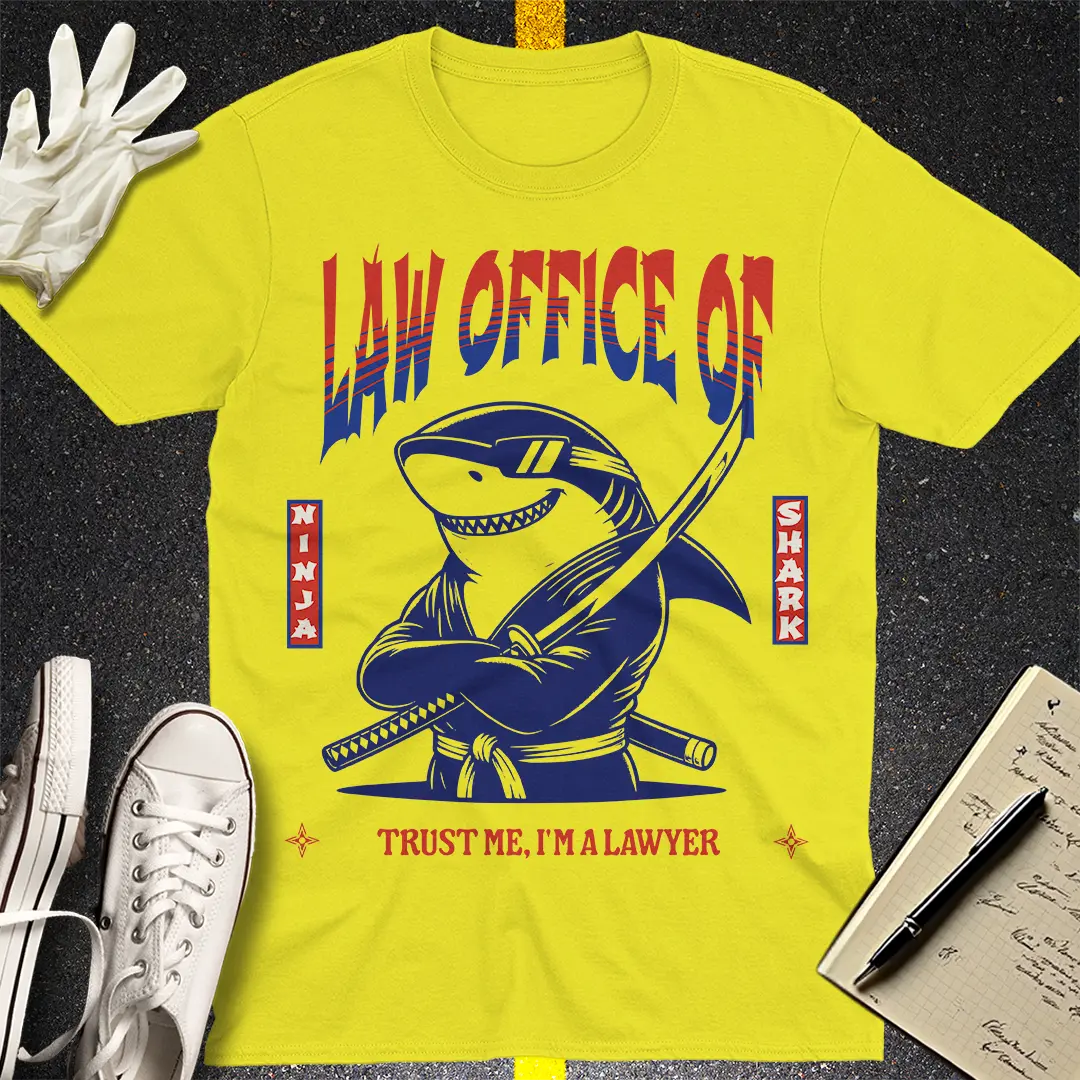 Ninja Shark Law Office T-shirt