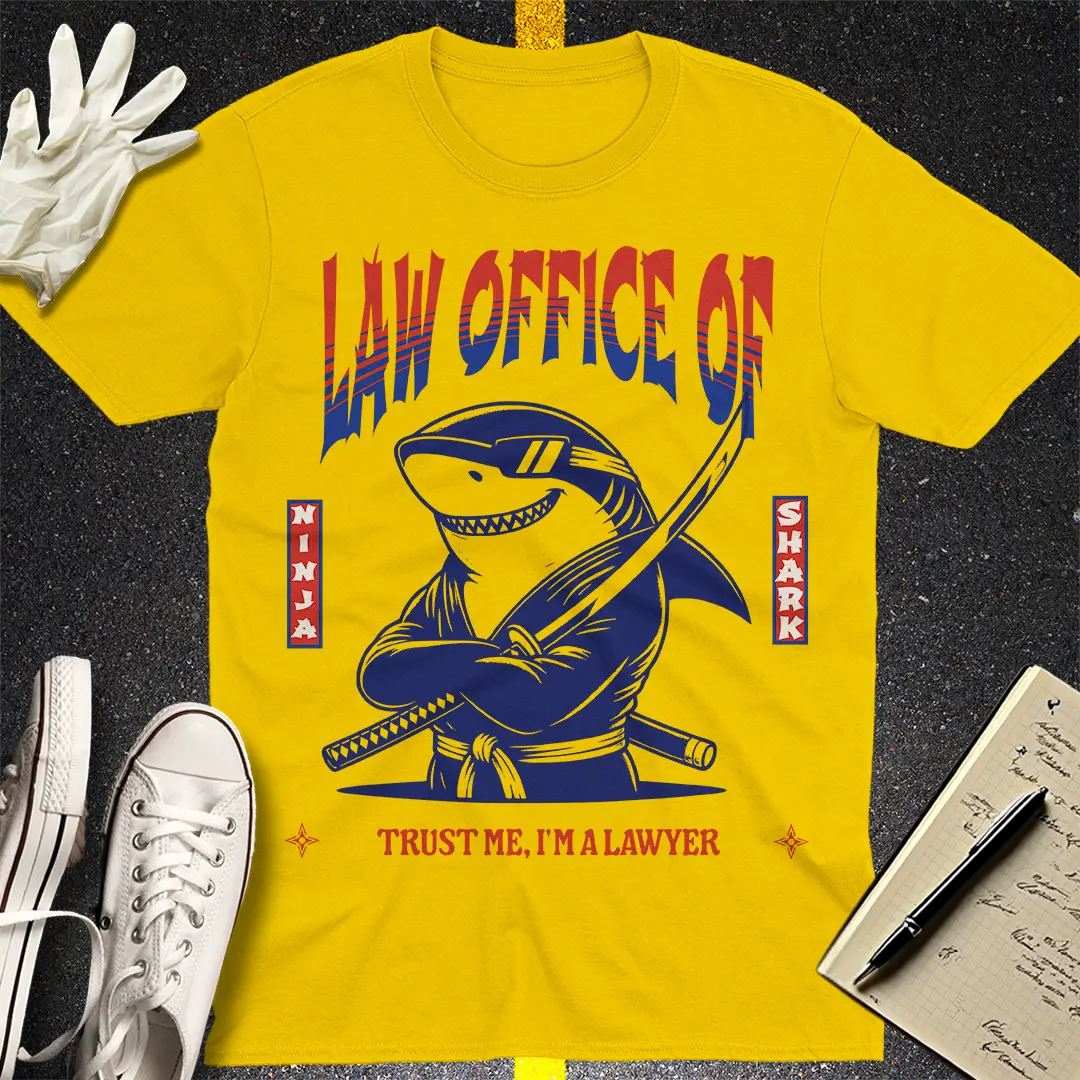 Ninja Shark Law Office T-shirt